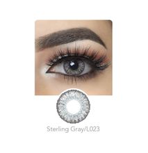 Freshgo Sterling Gray 3-Tone 2 Soft Contact Lenses Natural Looking Eyes